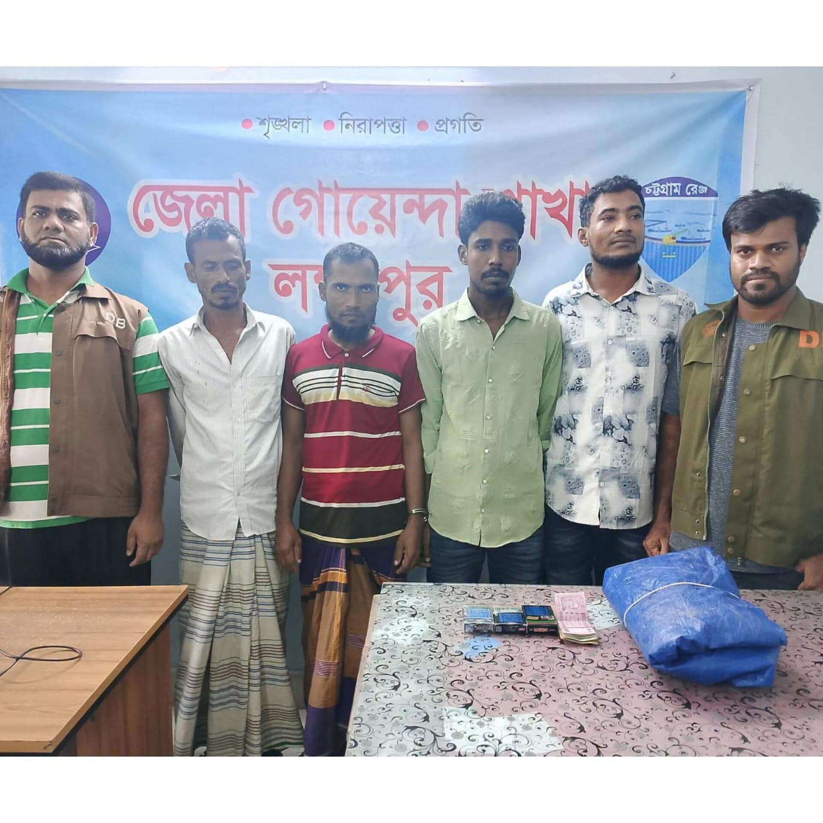 লক্ষ্মীপুরে জুয়া খেলার সময় চারজন গ্রেপ্তার